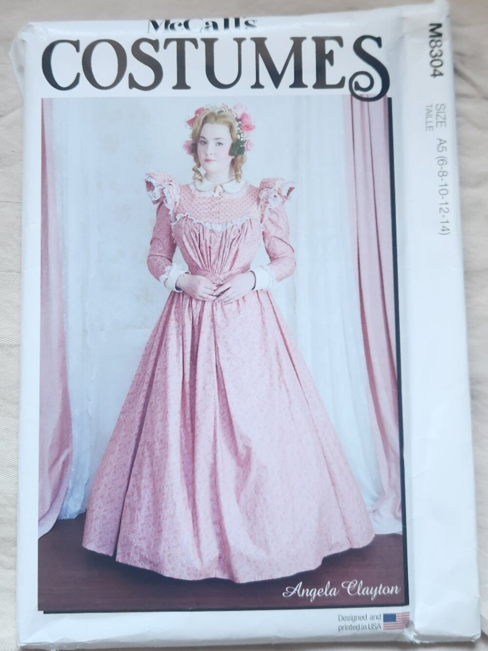 McCall's Costume Sewing Pattern M8304 Sizes 6-8-10-12-14